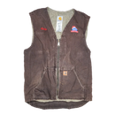 Carhartt Brown Sherpa Lined Vest - Large - Army & Outdoors - Vests