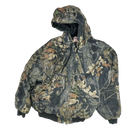 US Made West Ark USA Mossy Oak Camo Quilted Hooded Jacket - XLarge