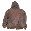 Carhartt Brown Quilted Hooded Jacket - XLarge