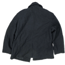 US Navy-Style Black Wool Pea Coat – 2XL