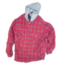 Dickies Red Plaid Quilted Shirt Jacket - XLarge