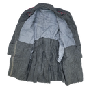 Bulgarian Dark Grey Wool Shortened Overcoat - XLarge