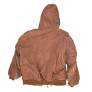 Key Brown Quilted Hooded Jacket - XLarge - Army & Outdoors - Hoodies