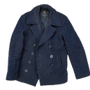 Alpha Industries Navy Wool Peacoat - Small