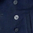 Alpha Industries Navy Wool Peacoat - Small