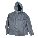 Dickies Grey Quilted Hooded Jacket - Large