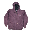 Carhartt Women's Purple Hooded Work Jacket - 20, 2XLarge