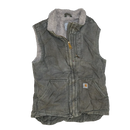 Carhartt Women's Grey Sherpa Lined Vest - XSmall