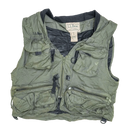 LL Bean Olive Fishing Vest - Small - Army & Outdoors - Vests