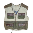 Europe Craft Beige & Brown Utility Vest - XLarge