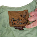 Vintage Ducks Unlimted Olive Utility Vest - XLarge