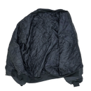 Black Quilted Bomber Jacket - Medium