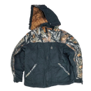 Legendary Whitetails Camo & Black Quilted Hooded Jacket - 2XLarge