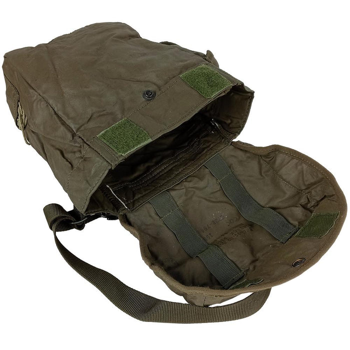 British OD Rubberised Gas Mask Bag