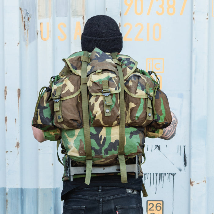 Turkish Army Woodland ALICE Pack w/ Frame - Turkish Army Surplus - Hiking Packs