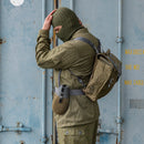 East German Rain Camo Canteen Set - East German Army Surplus - Canteens & Bottles