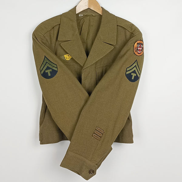 WWII Tank Destroyer Technical Corporal M-1944 Ike Jacket - US Army Surplus - Dress Jackets