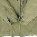 USAF OG 107 Wind Resistant Sateen Jacket 1965 with Liner - Large Long - US Air Force Surplus - Field Jackets