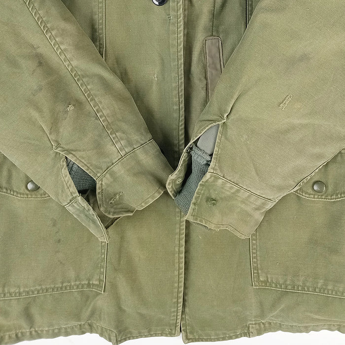 USAF OG 107 Wind Resistant Sateen Jacket 1965 with Liner - Large Long - US Air Force Surplus - Field Jackets