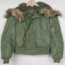 US N-2B Flight Jacket w Attached Hood and Fur Ruff 1962 - Sz M - US Air Force Surplus - Flight Jackets