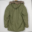 US N-3B OD Jacket with Fur Ruff 1972 - M - US Air Force Surplus - Flight Jackets