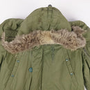US N-3B OD Jacket with Fur Ruff 1972 - M - US Air Force Surplus -