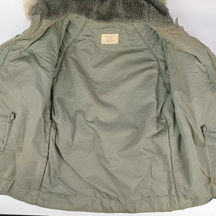 US N-3B Jacket with Fur Ruff 1969 - M - US Air Force Surplus - Flight Jackets