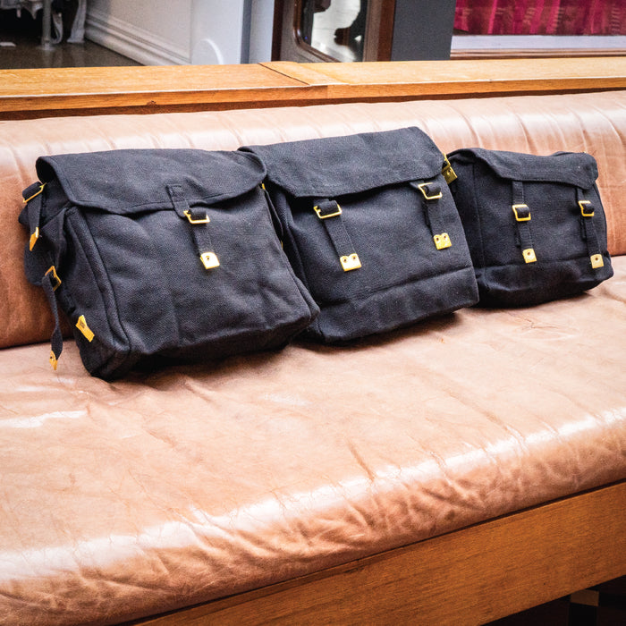 Canvas Haversack - Black - Bushtracks - Shoulder Bags