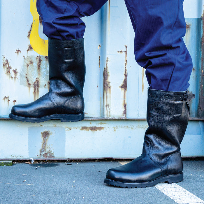 German Navy Leather Lined Jackboots - German Army Surplus - Combat Boots