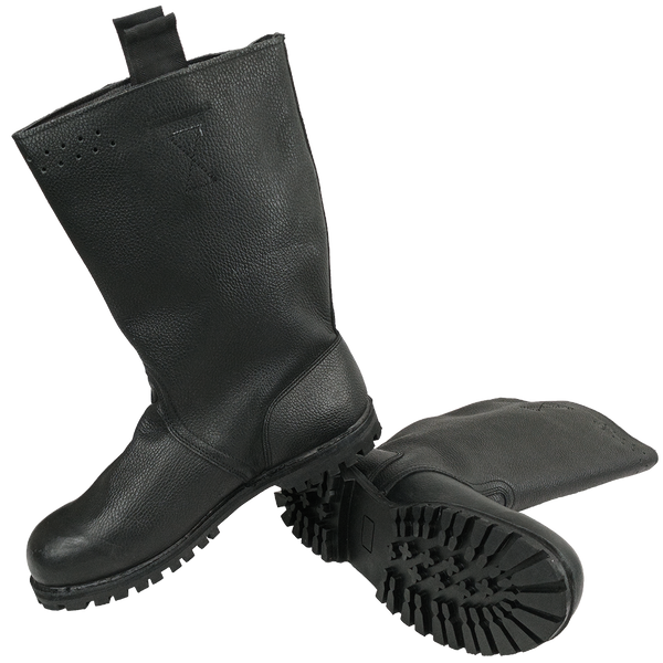German Navy Leather Lined Jackboots - Resoled - German Army Surplus - Combat Boots