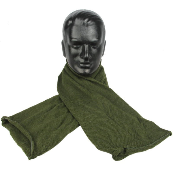 USGI Olive Drab Wool Tube Scarf - Grade 2