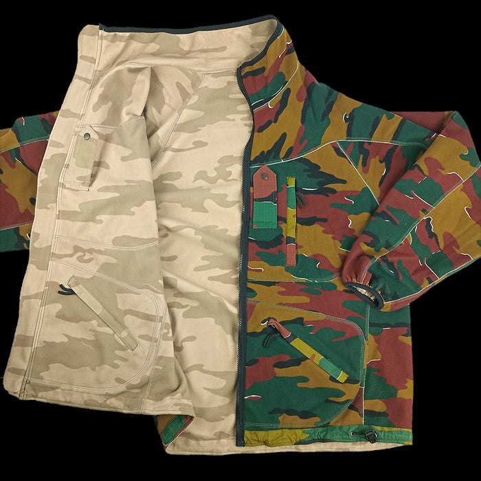 Belgian Jigsaw Camo Reversible Fleece Jacket - Belgian Army Surplus - Fleeces & Jerseys