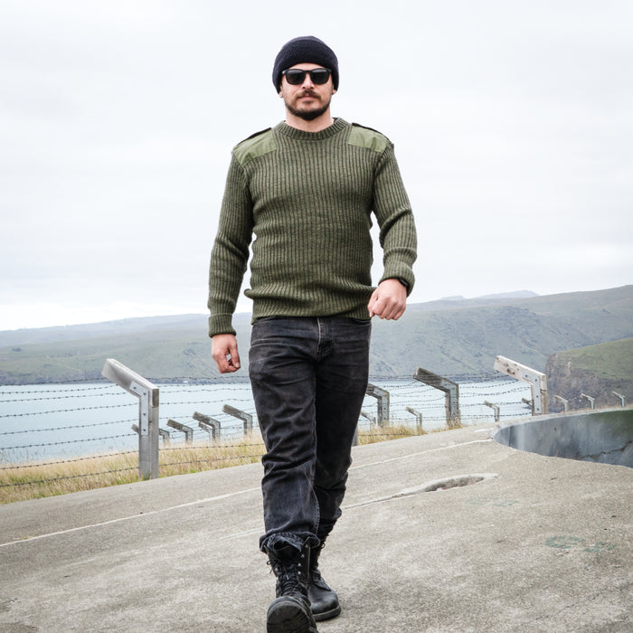 British Army Olive Drab Wool Jersey - British Army Surplus - Fleeces & Jerseys