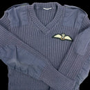 British RAF V-Neck Wool Jersey - British Army Surplus - Fleeces & Jerseys