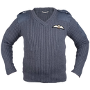 British RAF V-Neck Wool Jersey - British Army Surplus - Fleeces & Jerseys