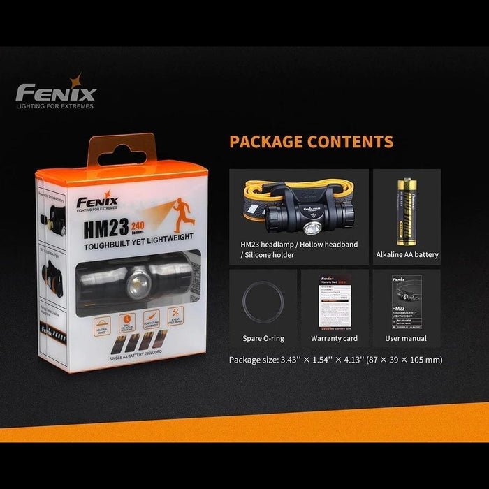 Fenix HM23 Headlamp - 240 Lm