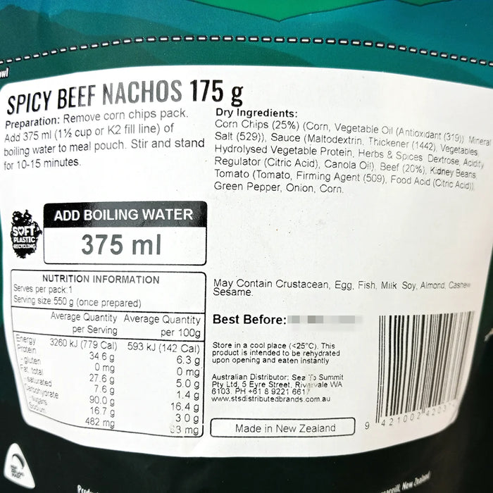 Back Country Cuisine - Spicy Beef Nachos - Back Country - MRE