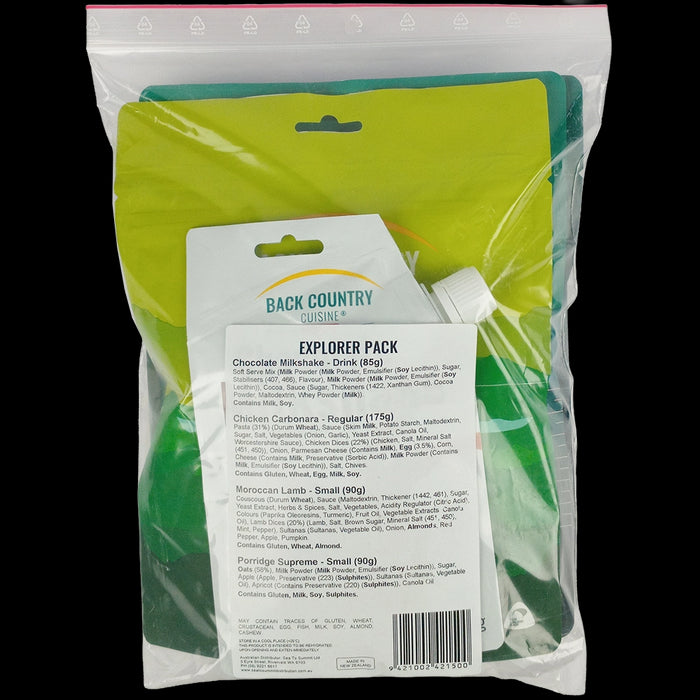 Back Country Cuisine - Explorer Pack - Back Country - MRE