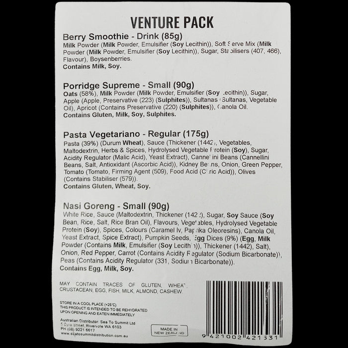 Back Country Cuisine - Venture Pack - Back Country - MRE