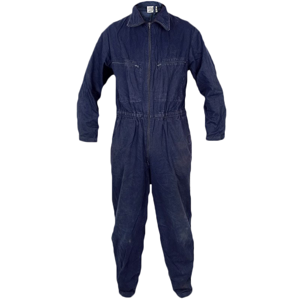 German Navy Blue Work Overalls - Zip - German Army Surplus - Overalls