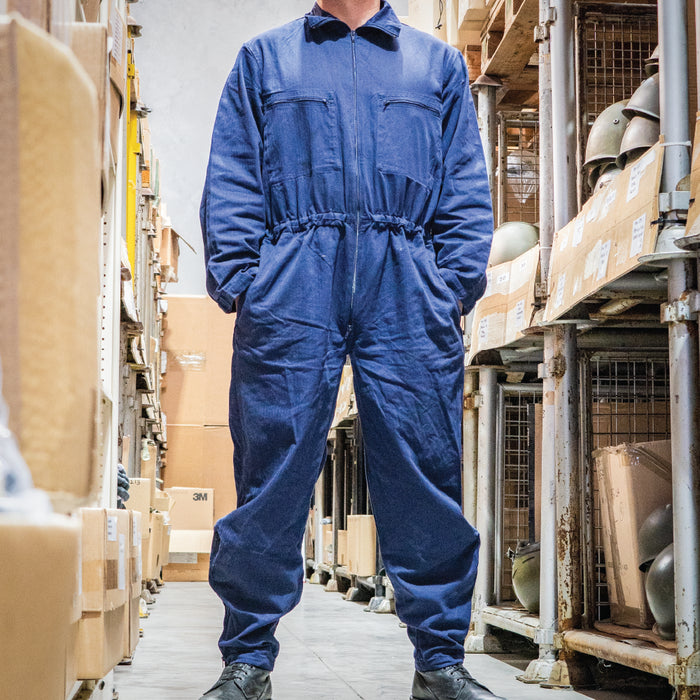 German Navy Blue Work Overalls - Zip - German Army Surplus - Overalls