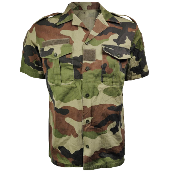 French Short-Sleeve CE Camo Shirt - French Army Surplus - Field Shirts