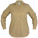 British Army Women's Long Sleeve Khaki Shirt - British Army Surplus - Dress Shirts