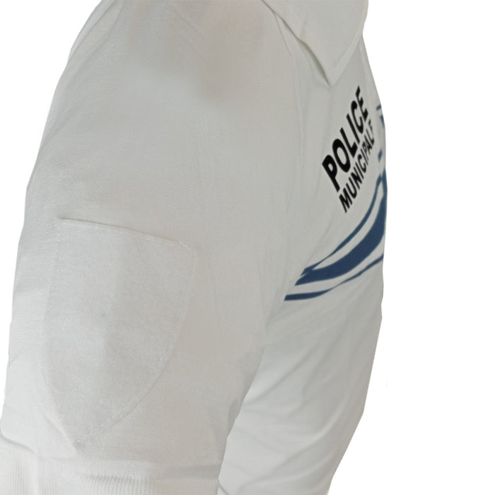 French Police Stretch Polo Shirt - White - French Police Surplus - Plain & Print T-Shirts