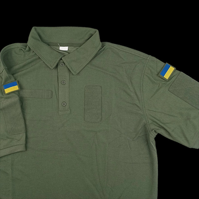 Ukrainian Army Olive Polo Shirt - Ukrainian Army Surplus - Polos