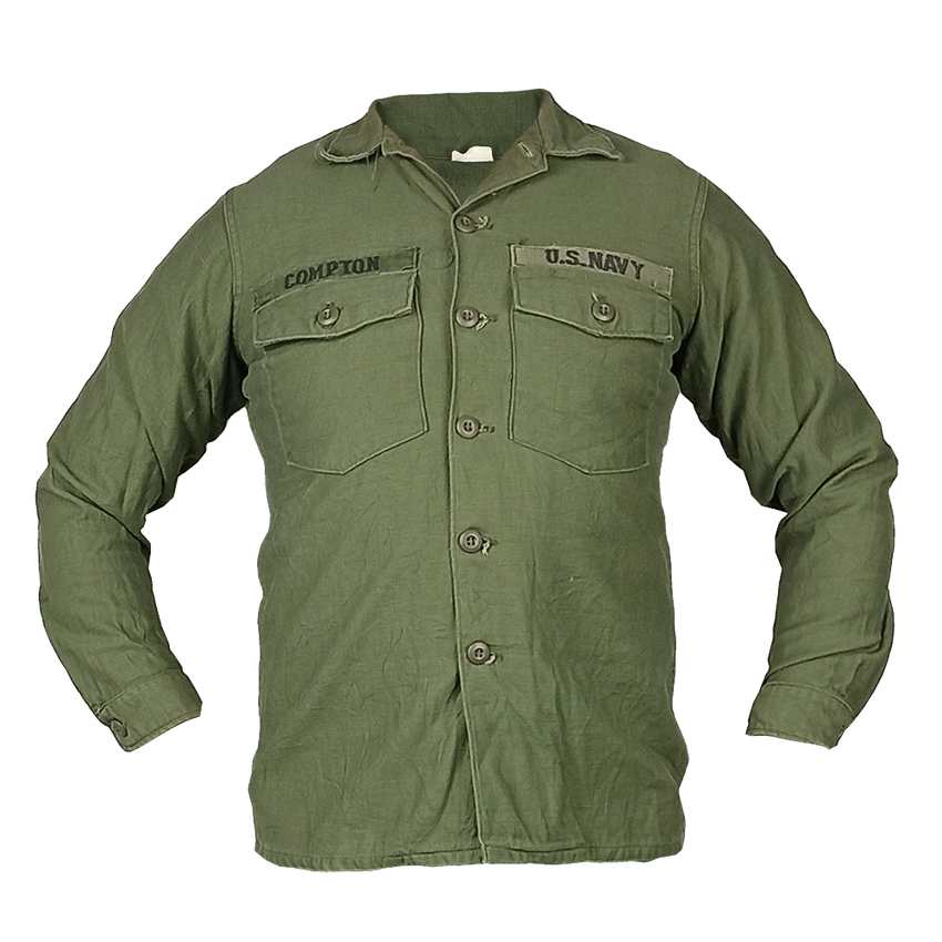 US ARMY OG 107 筒袖 UTILITY SHIRT USGI OG-107 Utility Shirt