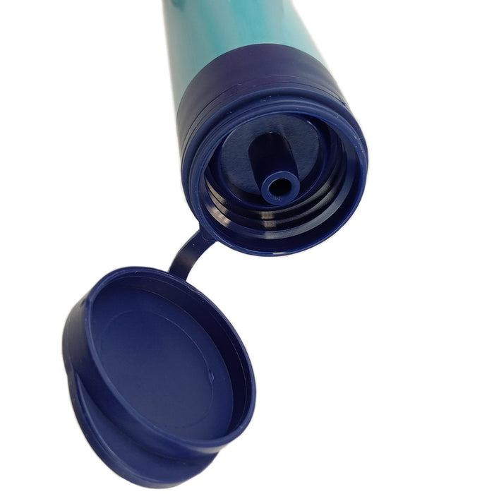 WAKIWAKI 4-Stage Water Filter Straw – Portable Survival Filter For Camping & Hiking (0.1 Micron, Removes 99.99% Bacteria) – 50 Pack