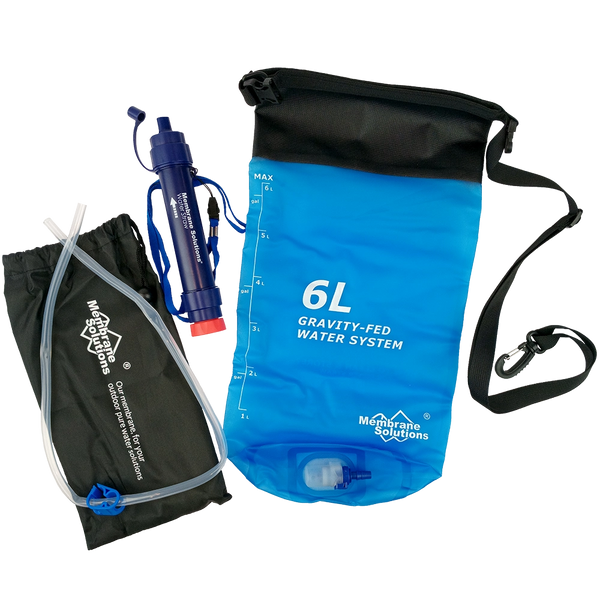 Gravity Water Filter Bag - 6L - Membrane Solutions - Water Filter