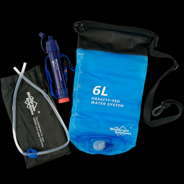 Gravity Water Filter Bag - 6L - Membrane Solutions - Water Filter