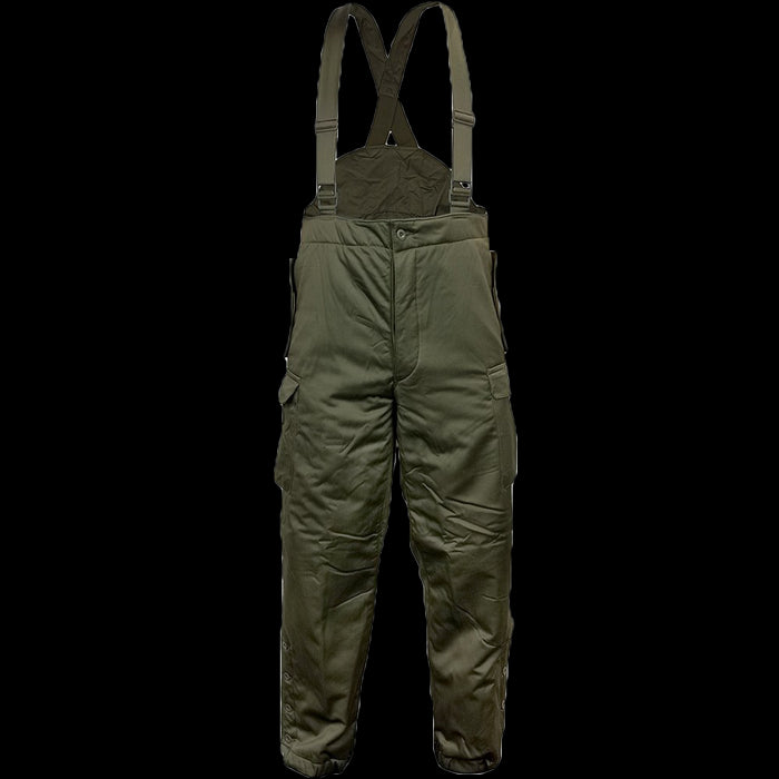 Austrian Lined Trousers with Braces - Austrian Army Surplus - Winter Trousers
